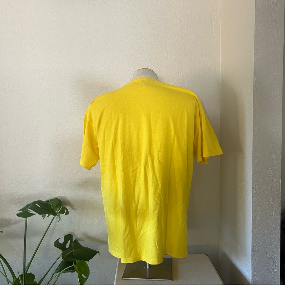 Y2K Vintage Retro Aesthetic Spam Neon Yellow Graphic Tee - Picture 5 of 12